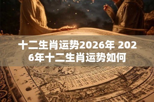 十二生肖运势2026年 2026年十二生肖运势如何 十二生肖运势2026年 2026年十二生肖运势如何
