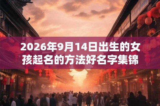 2026年9月14日出生的女孩起名的方法好名字集锦