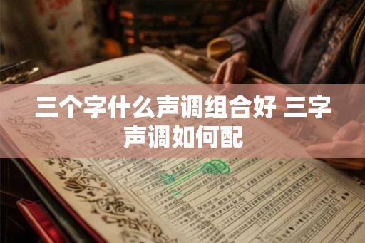 三个字什么声调组合好 三字声调如何配