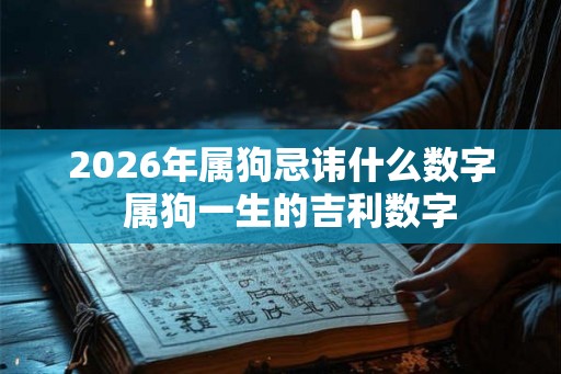 2026年属狗忌讳什么数字  属狗一生的吉利数字