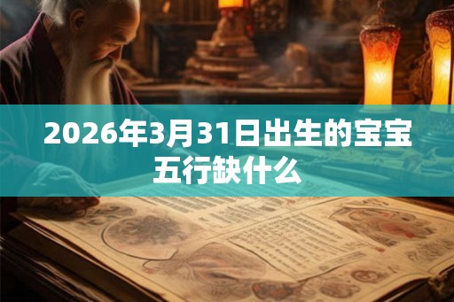 2026年3月31日出生的宝宝五行缺什么 2026年3月31日出生的宝宝五行缺什么
