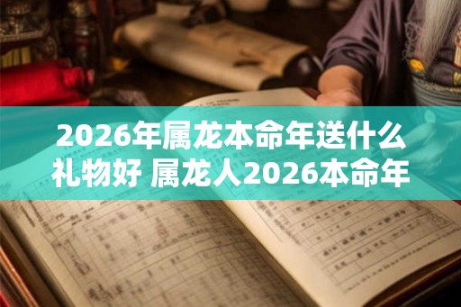 2026年属龙本命年送什么礼物好 属龙人2026本命年送礼指南