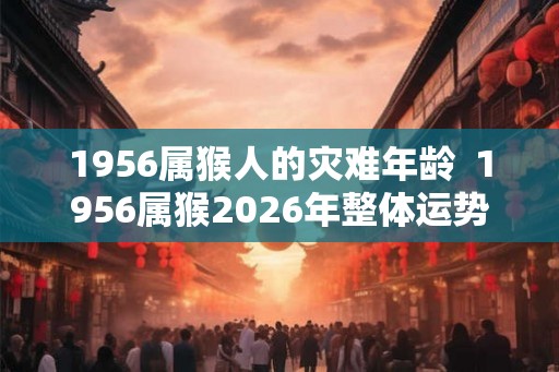 1956属猴人的灾难年龄  1956属猴2026年整体运势