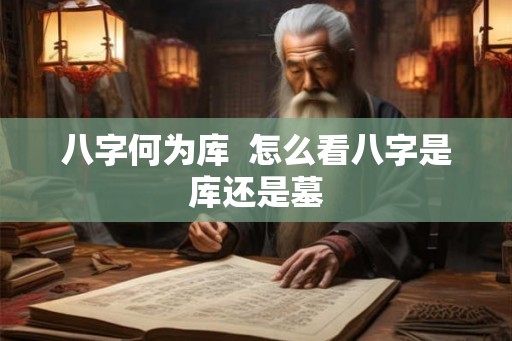 八字何为库  怎么看八字是库还是墓