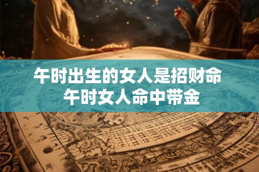 午时出生的女人是招财命 午时女人命中带金 午时出生的女人是招财命 午时女人命中带金