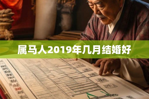 属马人2019年几月结婚好 属马人2019年几月结婚好