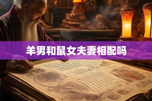 羊男和鼠女夫妻相配吗