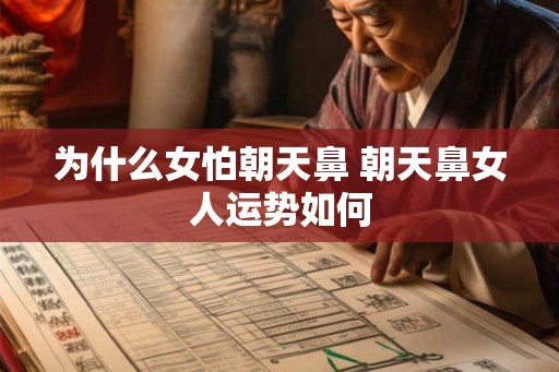 为什么女怕朝天鼻 朝天鼻女人运势如何