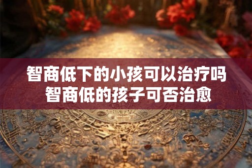 智商低下的小孩可以治疗吗 智商低的孩子可否治愈