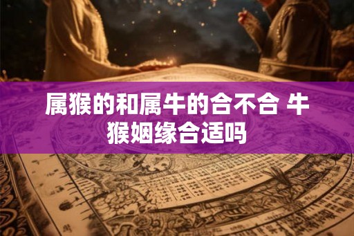 属猴的和属牛的合不合 牛猴姻缘合适吗