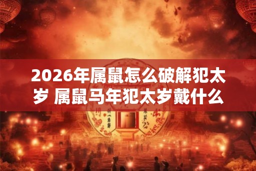 2026年属鼠怎么破解犯太岁 属鼠马年犯太岁戴什么好