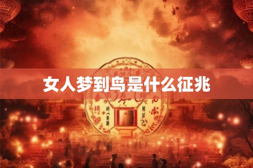 女人梦到鸟是什么征兆