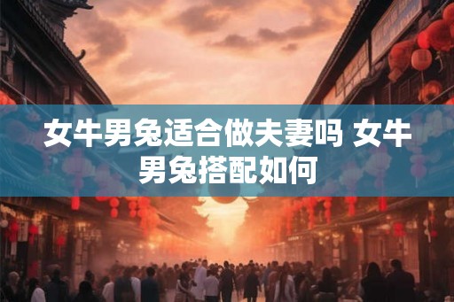 女牛男兔适合做夫妻吗 女牛男兔搭配如何 女牛男兔适合做夫妻吗 女牛男兔搭配如何