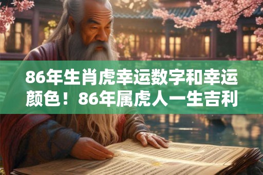 86年生肖虎幸运数字和幸运颜色！86年属虎人一生吉利颜色查询