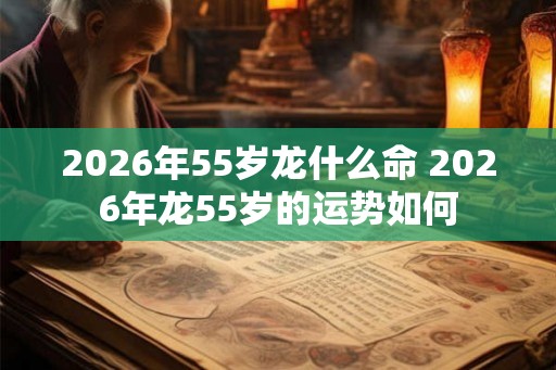 2026年55岁龙什么命 2026年龙55岁的运势如何