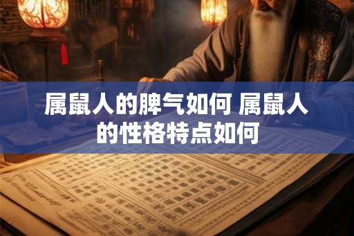 属鼠人的脾气如何 属鼠人的性格特点如何