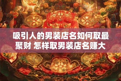 吸引人的男装店名如何取最聚财 怎样取男装店名赚大钱