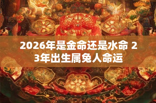 2026年是金命还是水命 23年出生属兔人命运