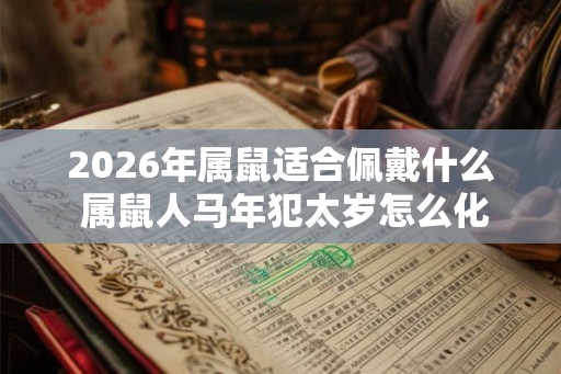 2026年属鼠适合佩戴什么 属鼠人马年犯太岁怎么化解 2026年属鼠适合佩戴什么 属鼠人马年犯太岁怎么化解