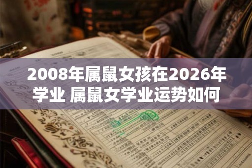 2008年属鼠女孩在2026年学业 属鼠女学业运势如何
