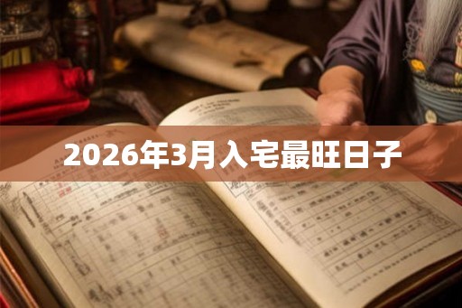 2026年3月入宅最旺日子