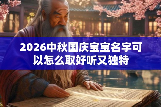 2026中秋国庆宝宝名字可以怎么取好听又独特 2026中秋国庆宝宝名字可以怎么取好听又独特