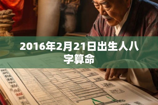 2016年2月21日出生人八字算命