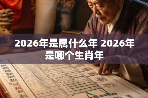 2026年是属什么年 2026年是哪个生肖年