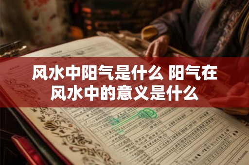 风水中阳气是什么 阳气在风水中的意义是什么 风水中阳气是什么 阳气在风水中的意义是什么