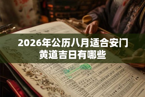 2026年公历八月适合安门黄道吉日有哪些