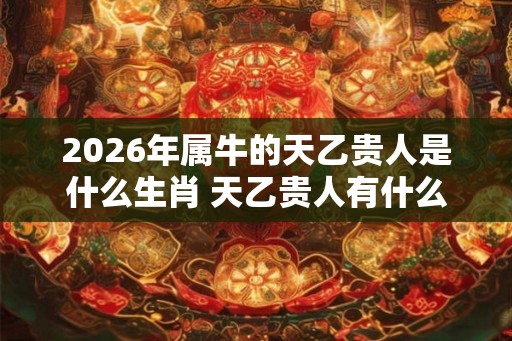 2026年属牛的天乙贵人是什么生肖 天乙贵人有什么用