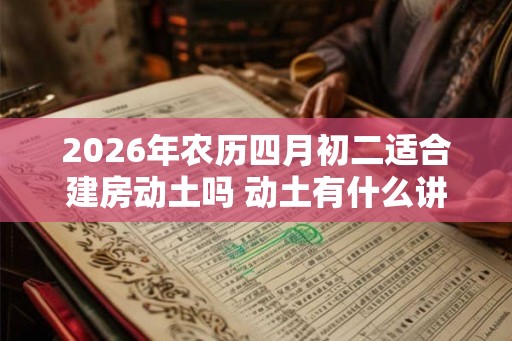2026年农历四月初二适合建房动土吗 动土有什么讲究