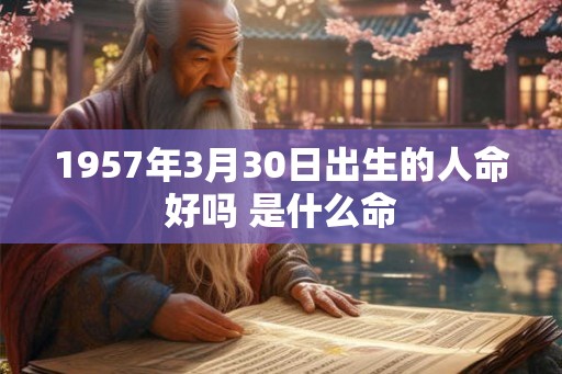 1957年3月30日出生的人命好吗 是什么命
