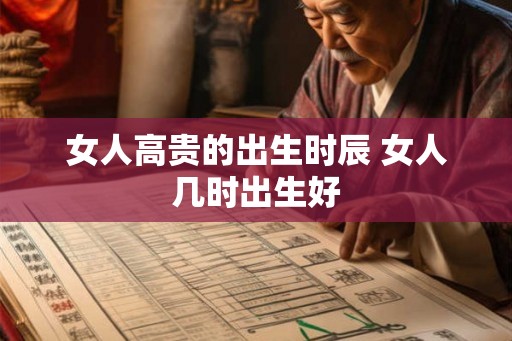女人高贵的出生时辰 女人几时出生好 女人高贵的出生时辰 女人几时出生好