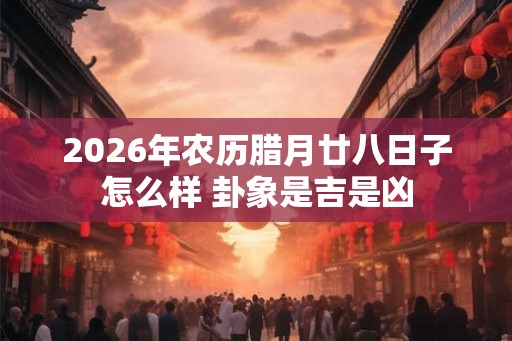 2026年农历腊月廿八日子怎么样 卦象是吉是凶