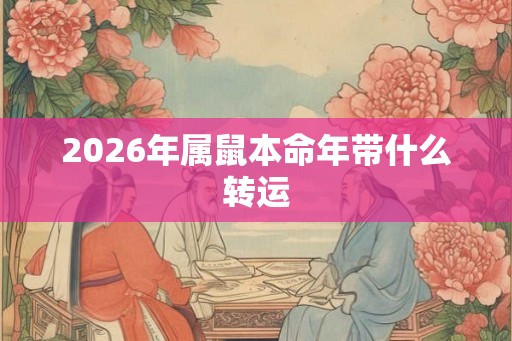 2026年属鼠本命年带什么转运