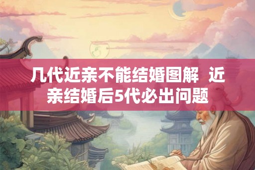 几代近亲不能结婚图解  近亲结婚后5代必出问题