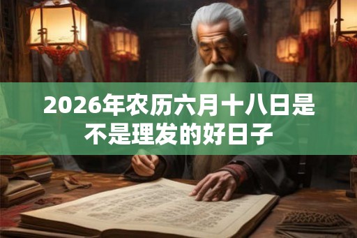 2026年农历六月十八日是不是理发的好日子