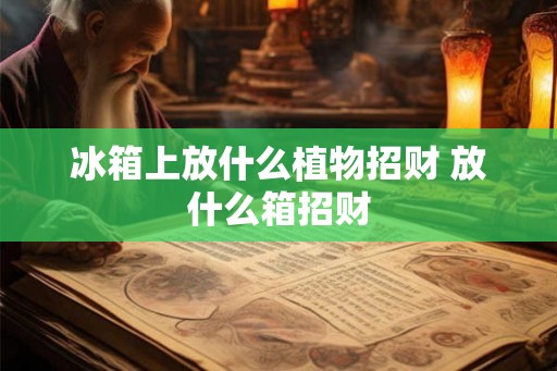 冰箱上放什么植物招财 放什么箱招财 冰箱上放什么植物招财 放什么箱招财