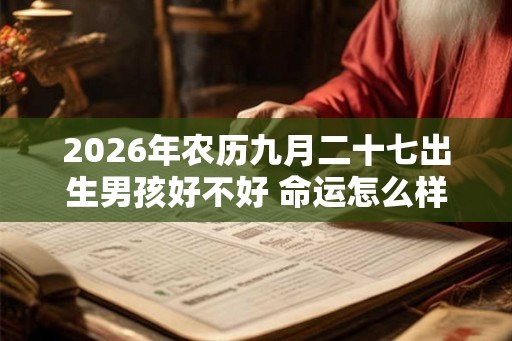 2026年农历九月二十七出生男孩好不好 命运怎么样