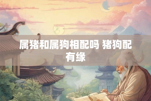 属猪和属狗相配吗 猪狗配有缘