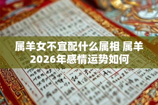 属羊女不宜配什么属相 属羊2026年感情运势如何