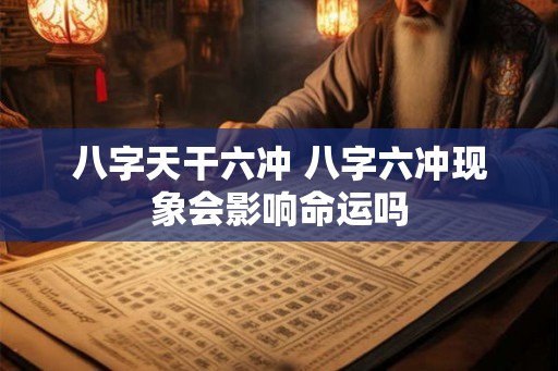 八字天干六冲 八字六冲现象会影响命运吗