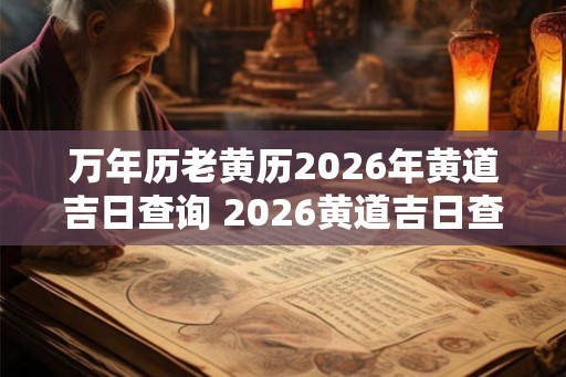 万年历老黄历2026年黄道吉日查询 2026黄道吉日查询