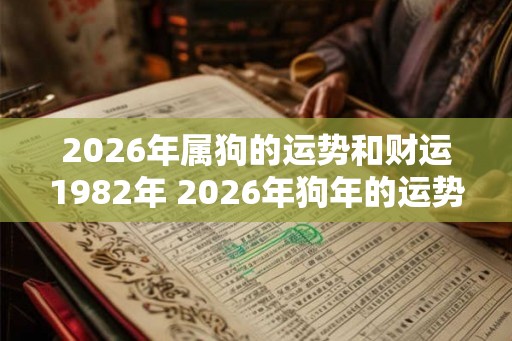 2026年属狗的运势和财运1982年 2026年狗年的运势和1982年的财运如何