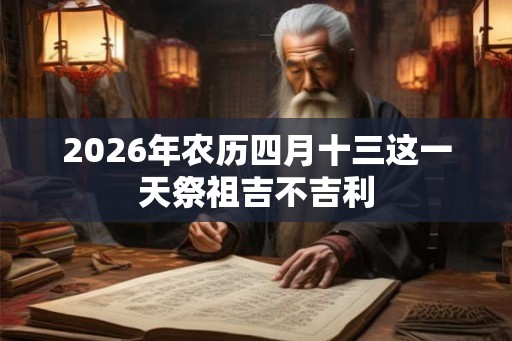 2026年农历四月十三这一天祭祖吉不吉利 2026年农历四月十三这一天祭祖吉不吉利