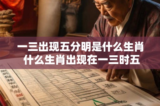 一三出现五分明是什么生肖 什么生肖出现在一三时五分明