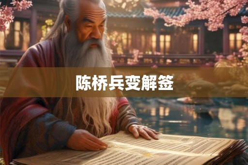 陈桥兵变解签