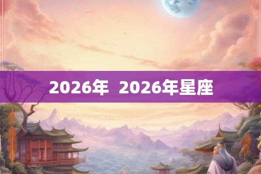 2026年  2026年星座