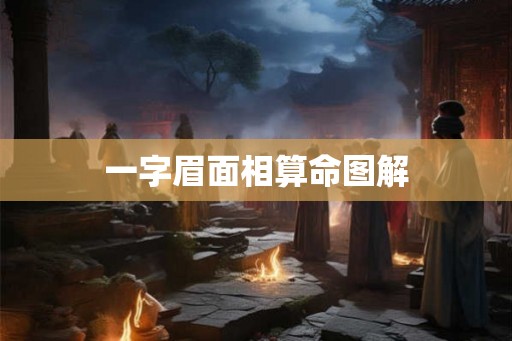 一字眉面相算命图解